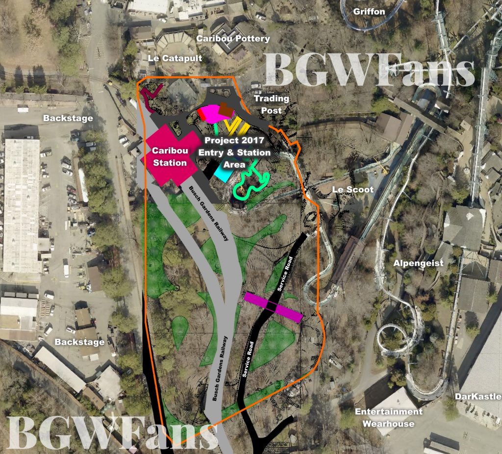 Full Composite Busch Gardens Williamsburg 2017 Site Plan
