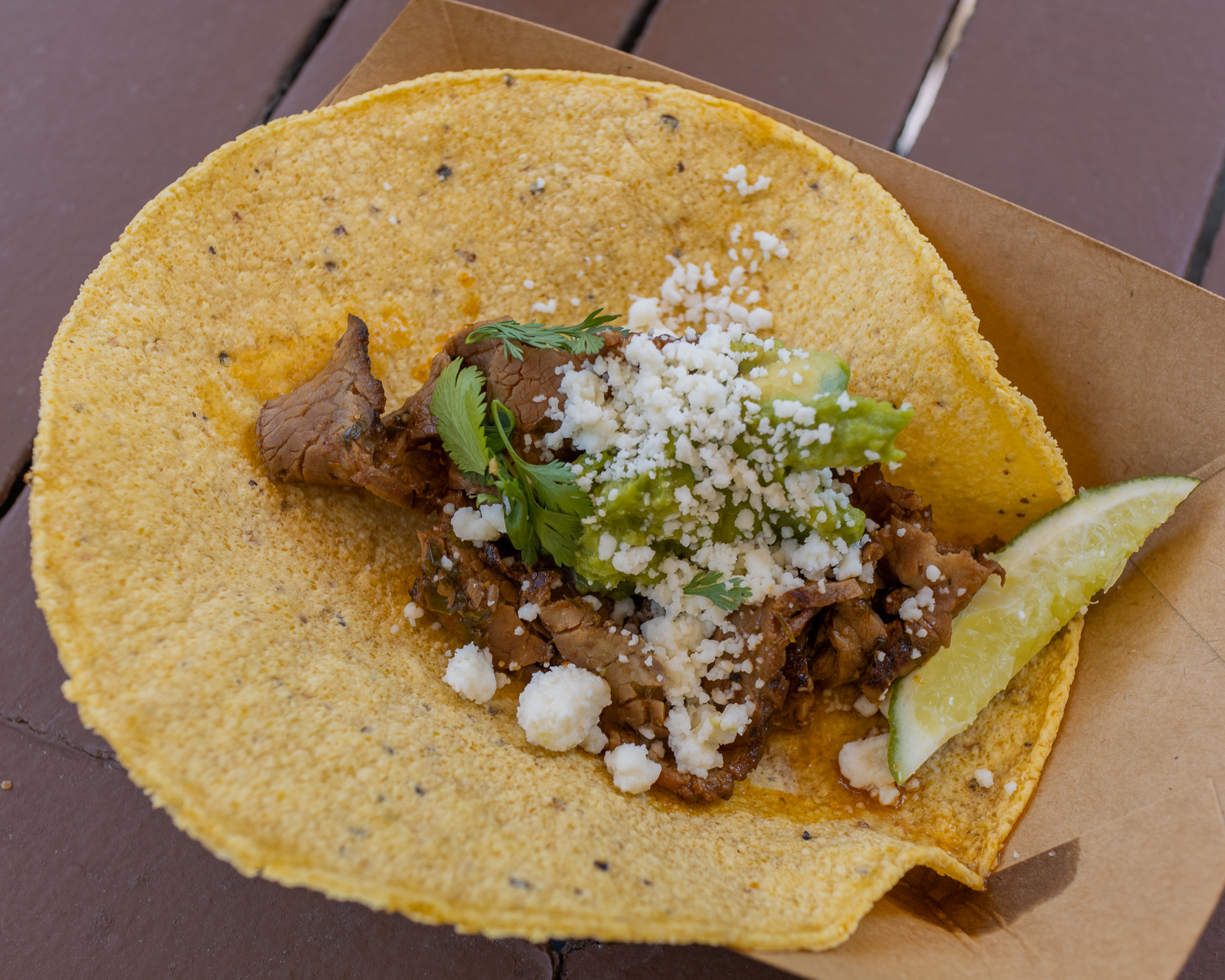 Busch Gardens Williamsburg Mardi Gras 2022 Carne Asada Taco